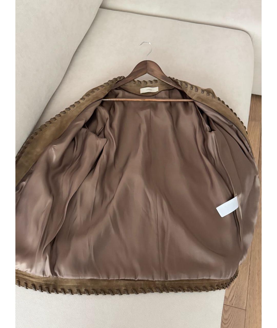12 STOREEZ Коричневая замшевая куртка, фото 4
