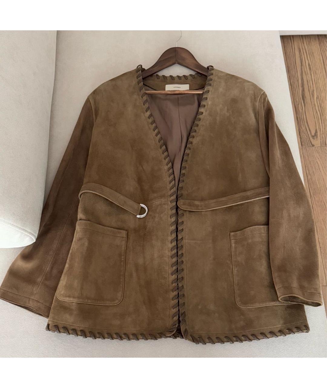 12 STOREEZ Коричневая замшевая куртка, фото 8