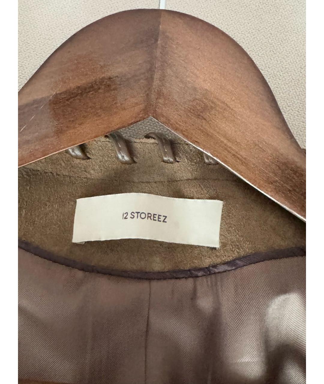 12 STOREEZ Коричневая замшевая куртка, фото 3