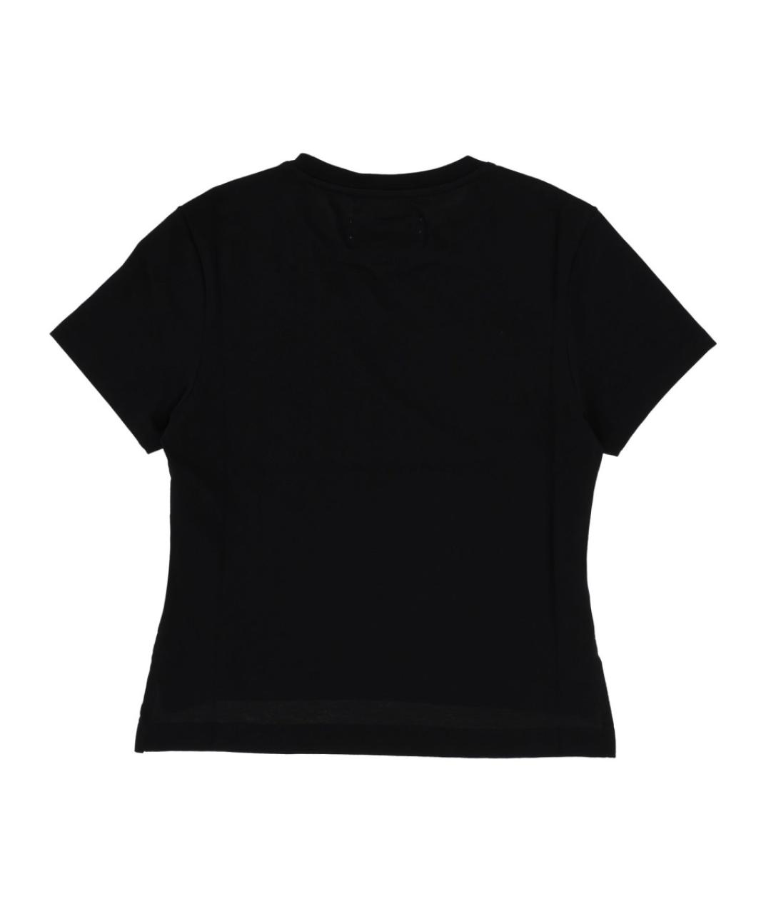 VIVIENNE WESTWOOD Черная хлопковая футболка, фото 2