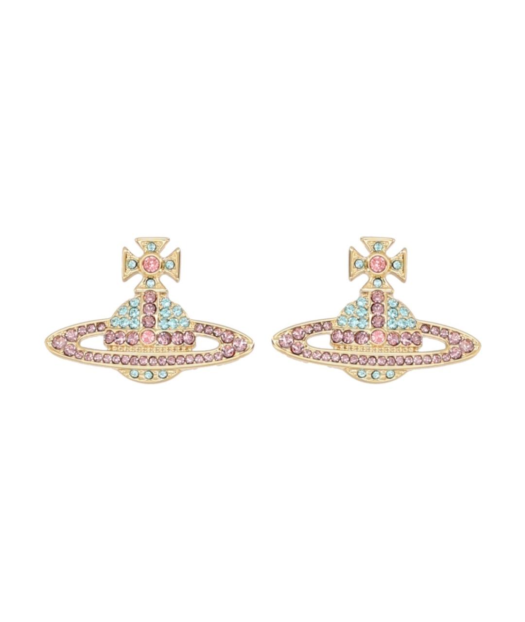 VIVIENNE WESTWOOD Золотые латунные серьги, фото 1