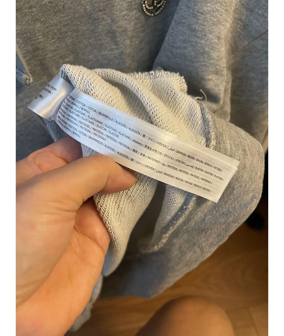 TWIN-SET Серый хлопковый костюм с брюками, фото 7