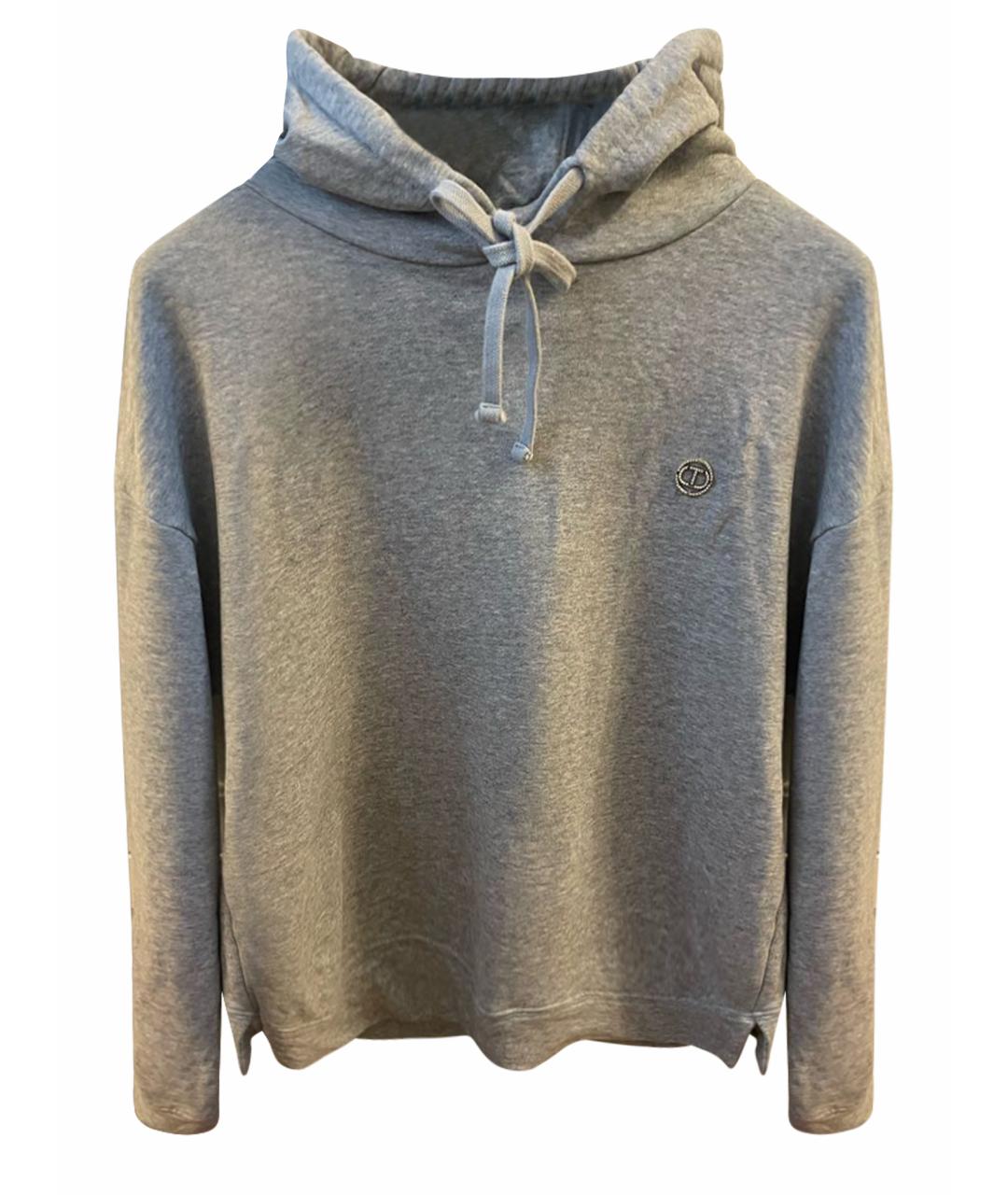 TWIN-SET Серый хлопковый костюм с брюками, фото 1