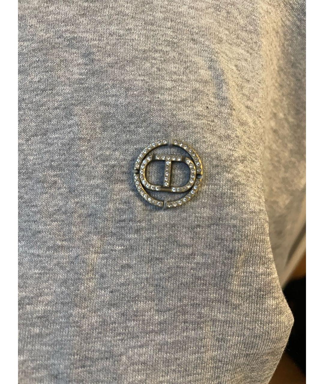 TWIN-SET Серый хлопковый костюм с брюками, фото 5