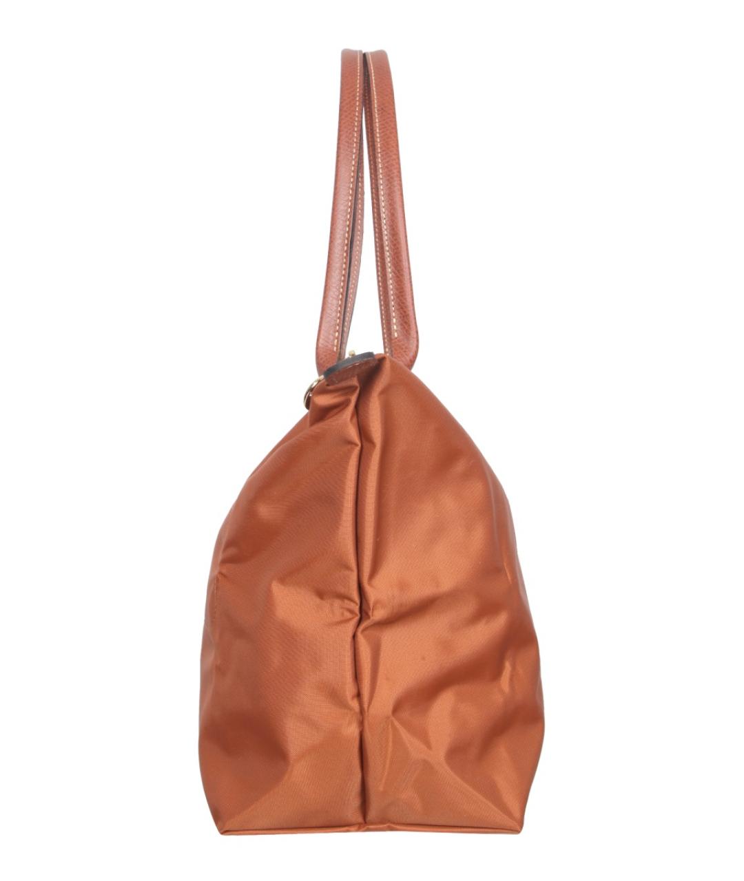 LONGCHAMP Коричневая тканевая сумка тоут, фото 3