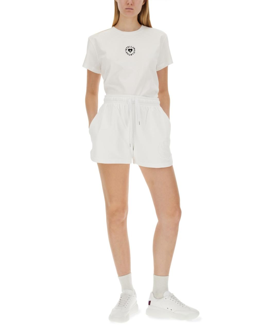 STELLA MCCARTNEY Белая хлопковая футболка, фото 3