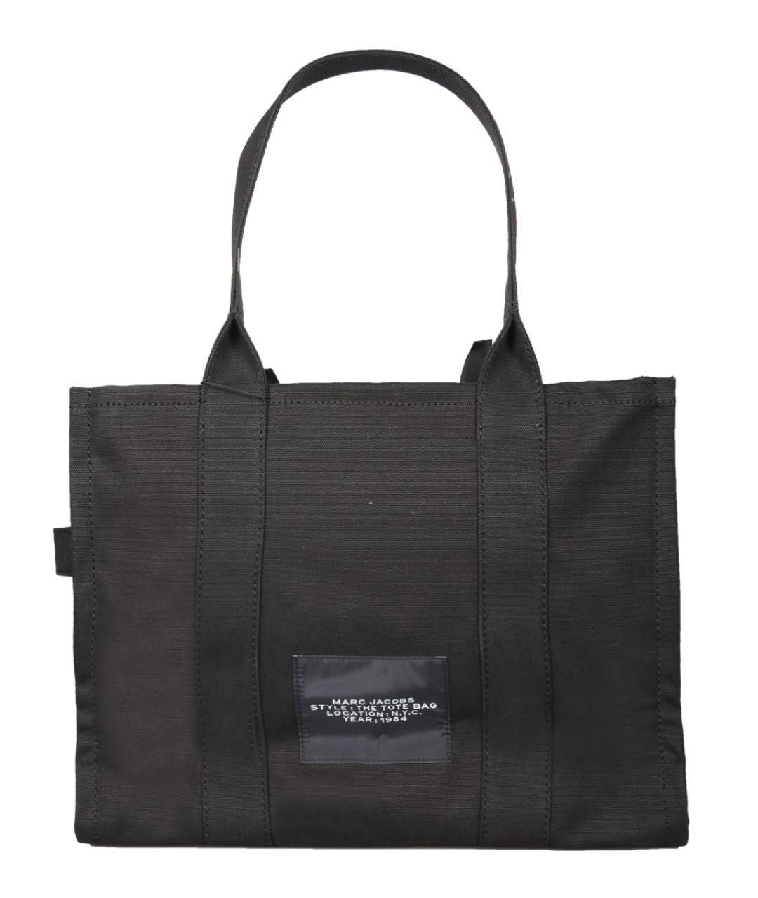 MARC JACOBS Черная хлопковая сумка тоут, фото 2