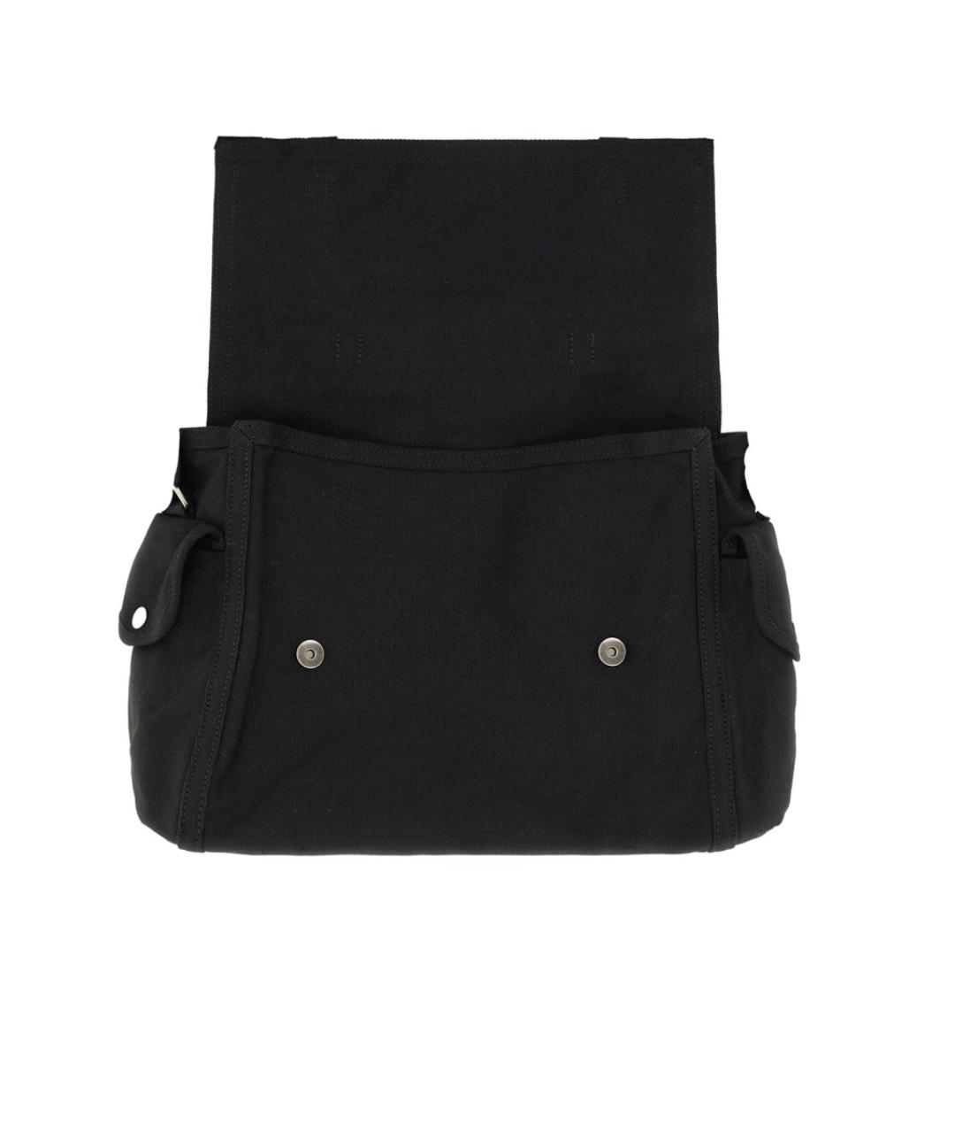 A.P.C. Черная хлопковая сумка на плечо, фото 3