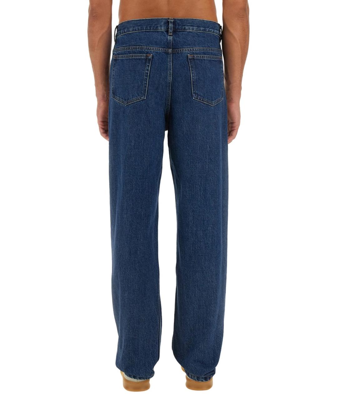 A.P.C. Синие хлопковые прямые джинсы, фото 5