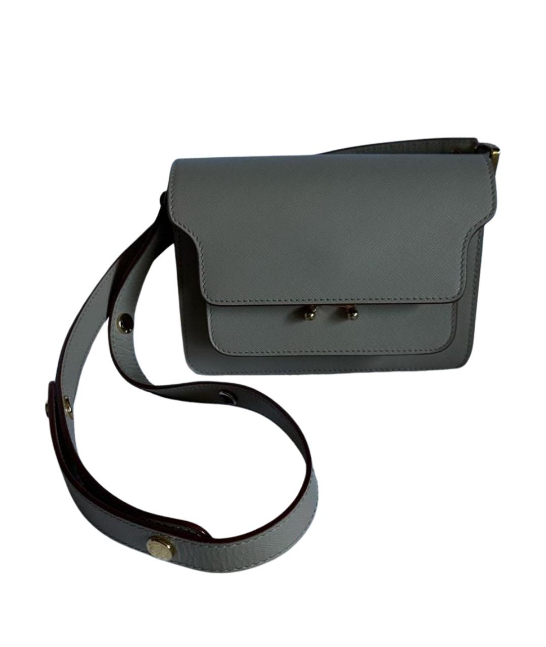 MARNI Бежевая кожаная сумка через плечо, фото 1