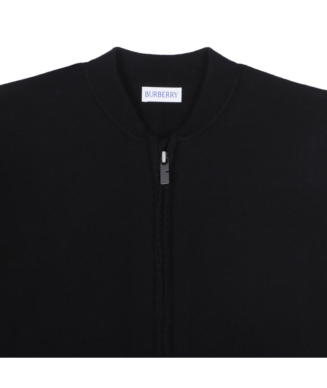BURBERRY Черная шерстяная жилетка, фото 3