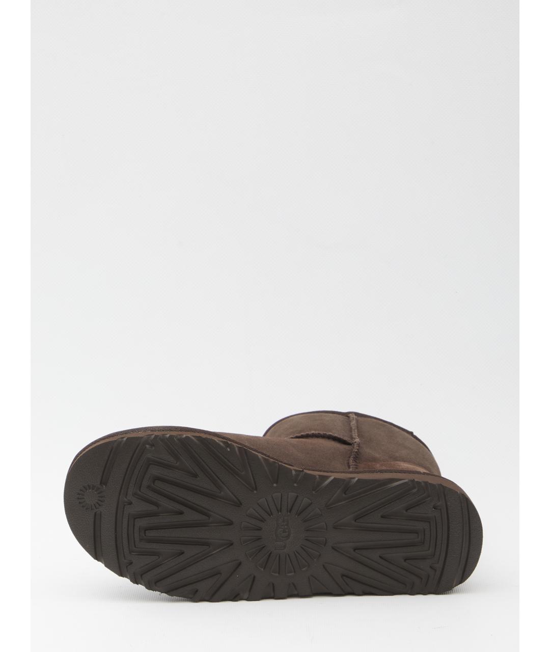 UGG AUSTRALIA Коричневые замшевые ботинки, фото 4