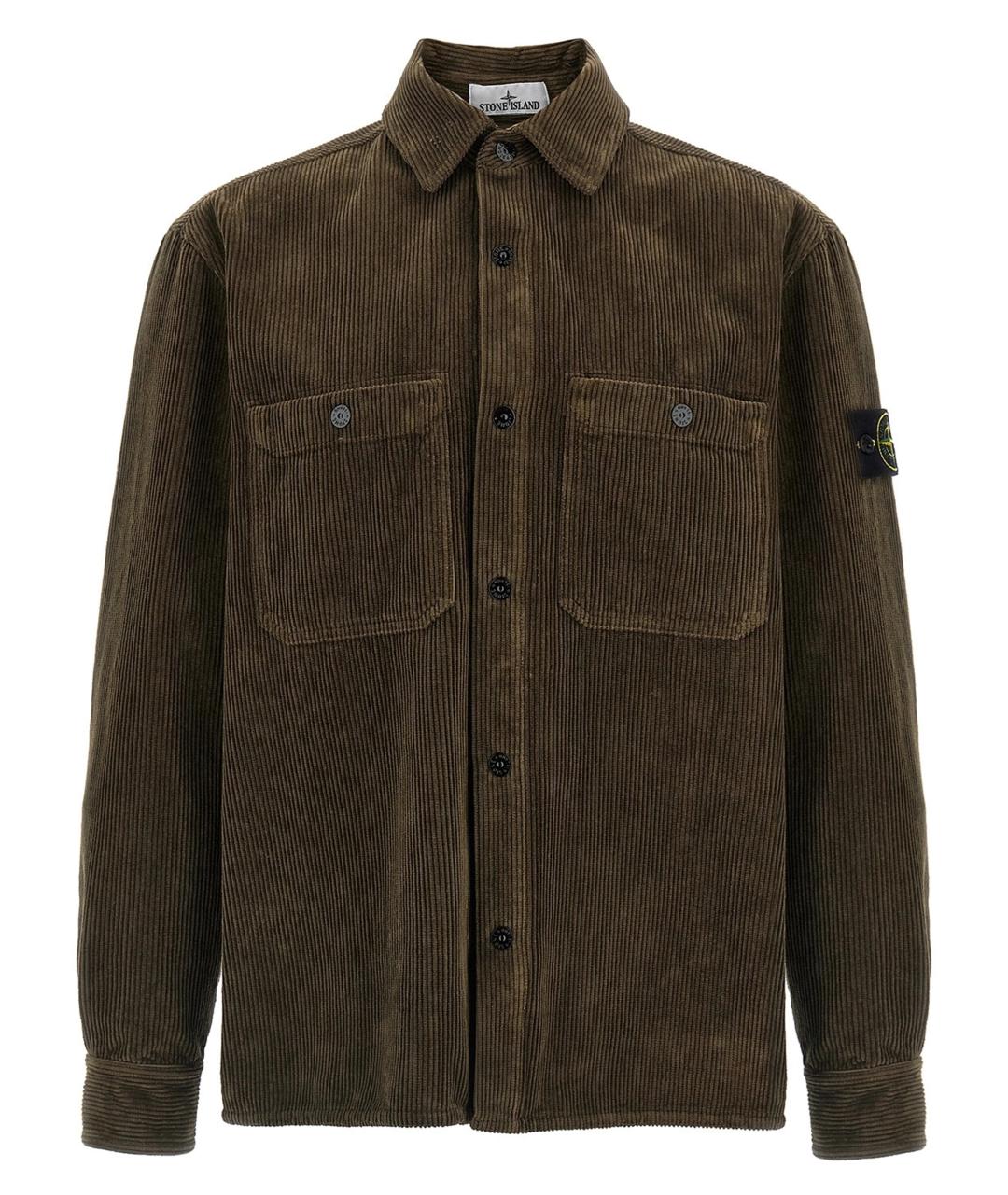 STONE ISLAND Зеленая хлопковая куртка, фото 1