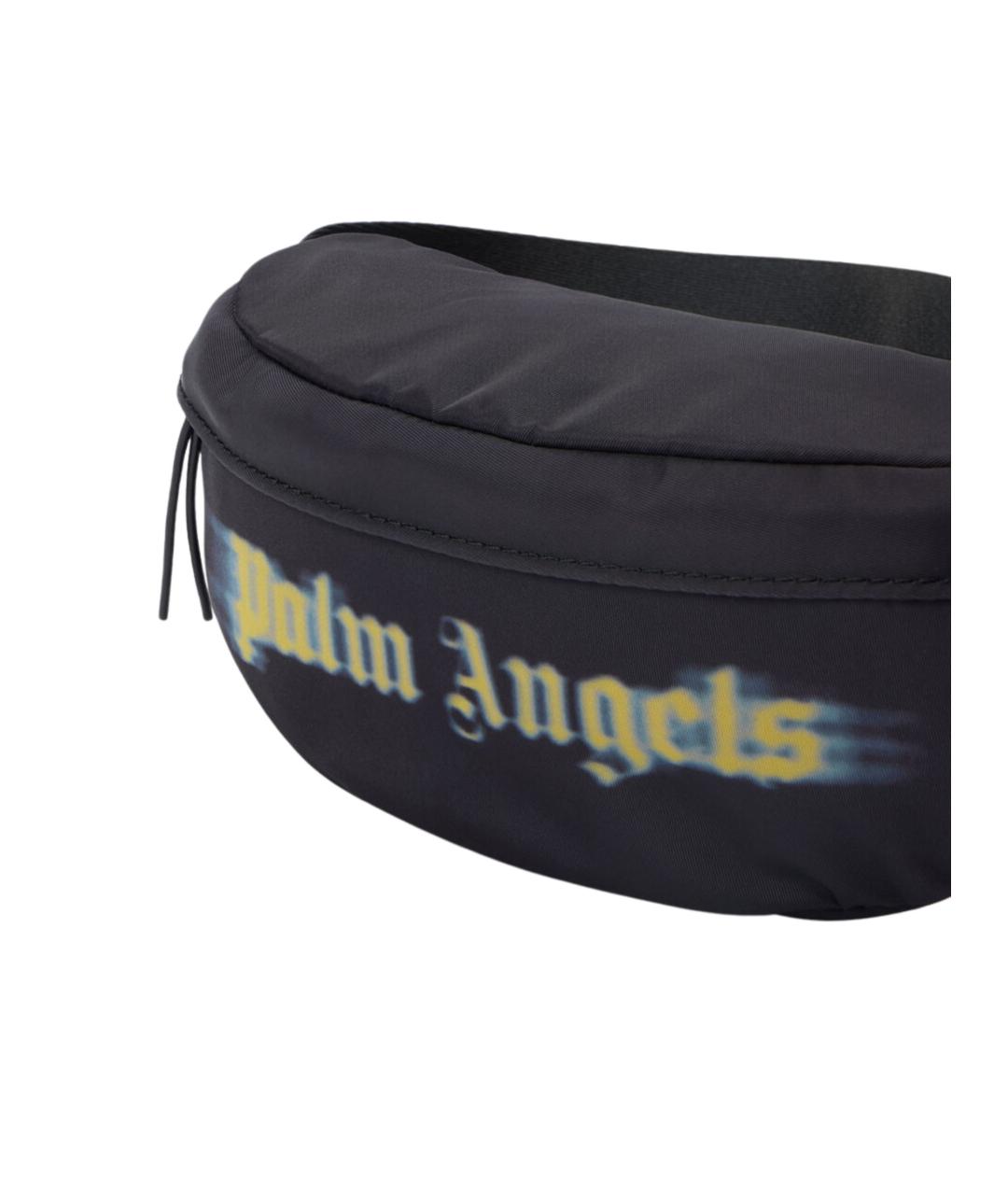 PALM ANGELS Черная синтетическая поясная сумка, фото 4