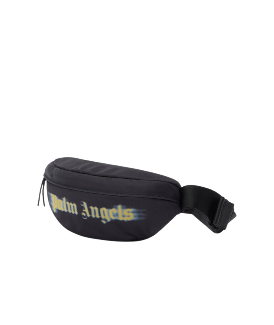 PALM ANGELS Черная синтетическая поясная сумка, фото 3