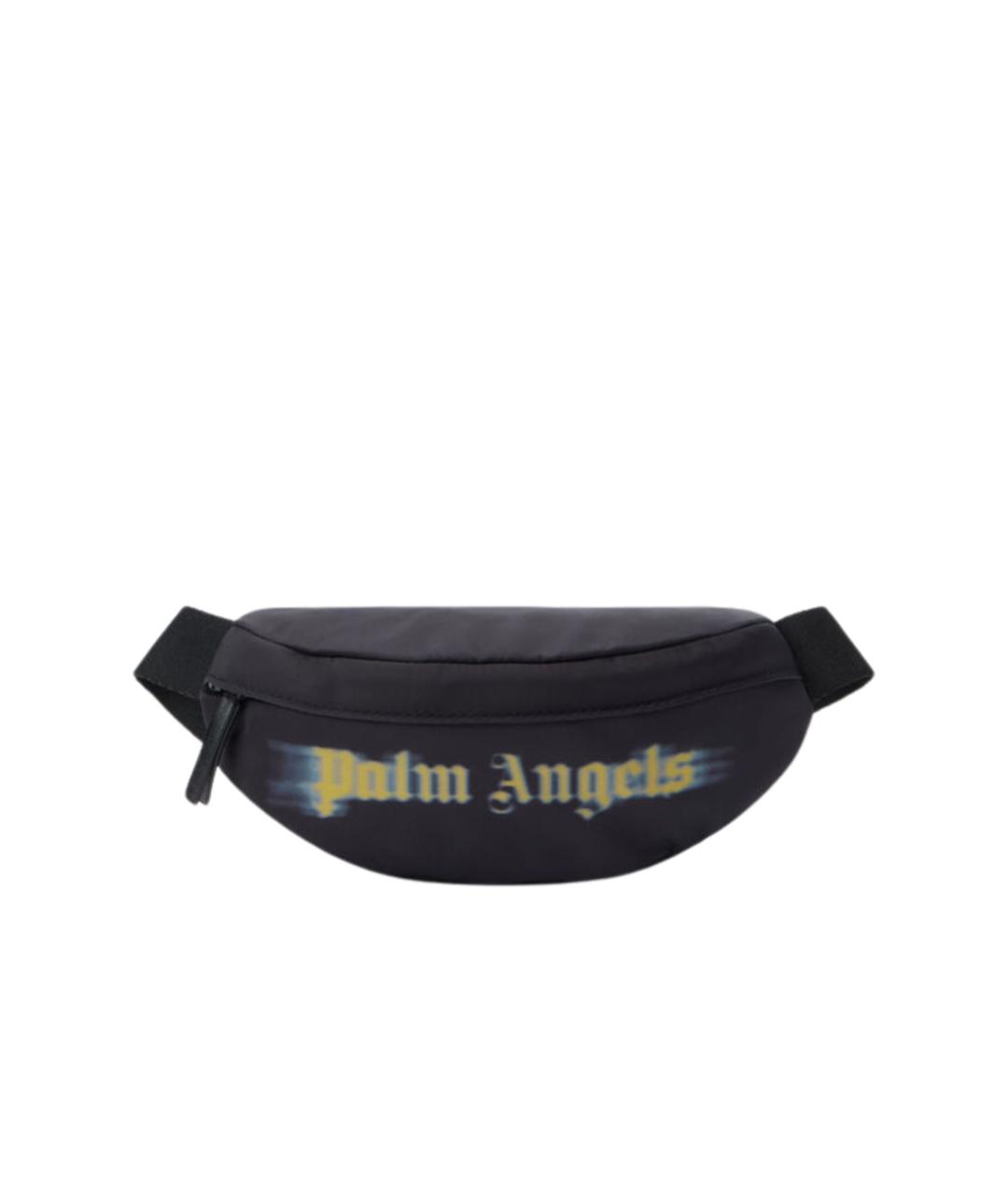 PALM ANGELS Черная синтетическая поясная сумка, фото 1