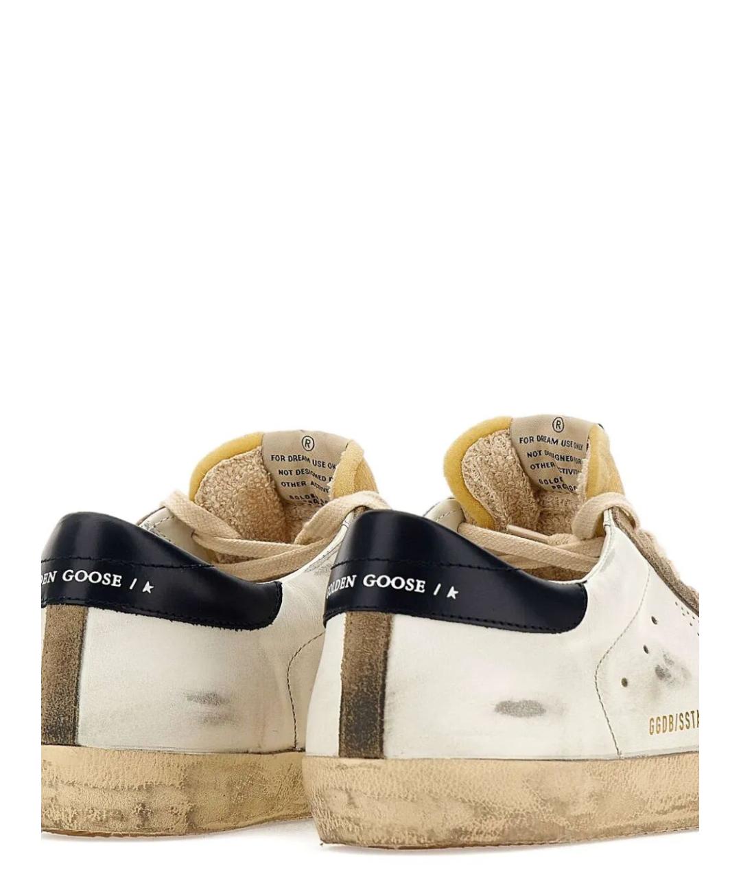 GOLDEN GOOSE DELUXE BRAND Белые кожаные низкие кроссовки / кеды, фото 5