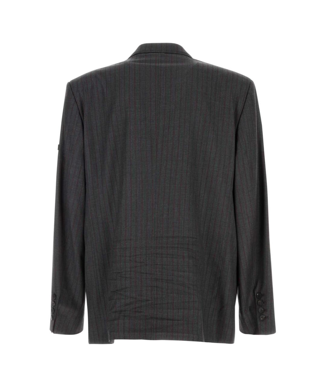 BALENCIAGA Серый шерстяной пиджак, фото 2