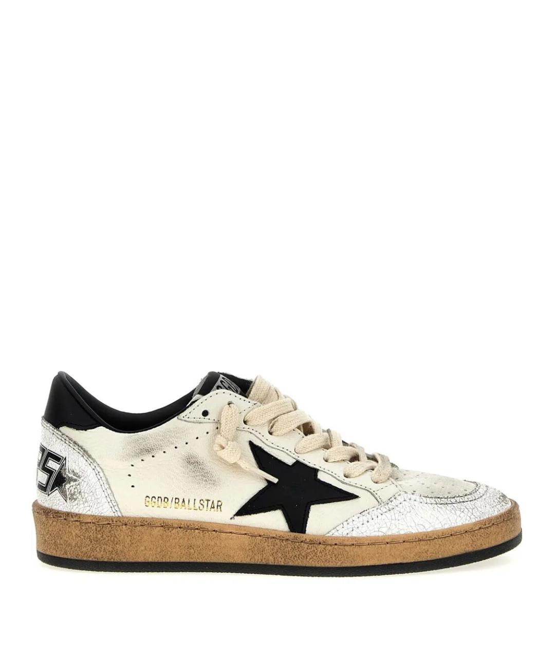 GOLDEN GOOSE DELUXE BRAND Белые кожаные кеды, фото 1