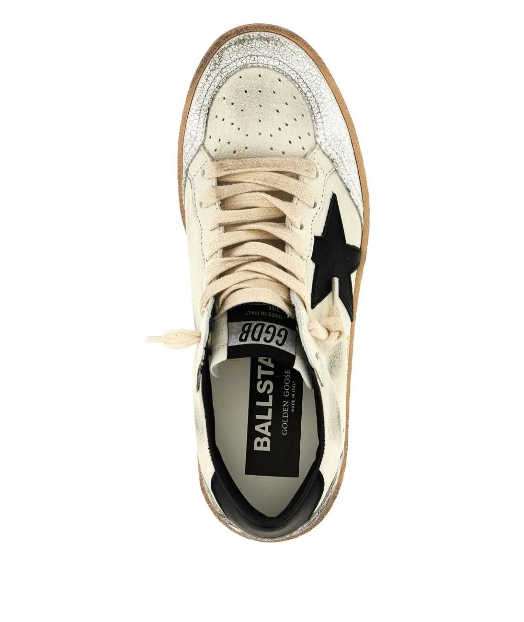 GOLDEN GOOSE DELUXE BRAND Белые кожаные кеды, фото 3