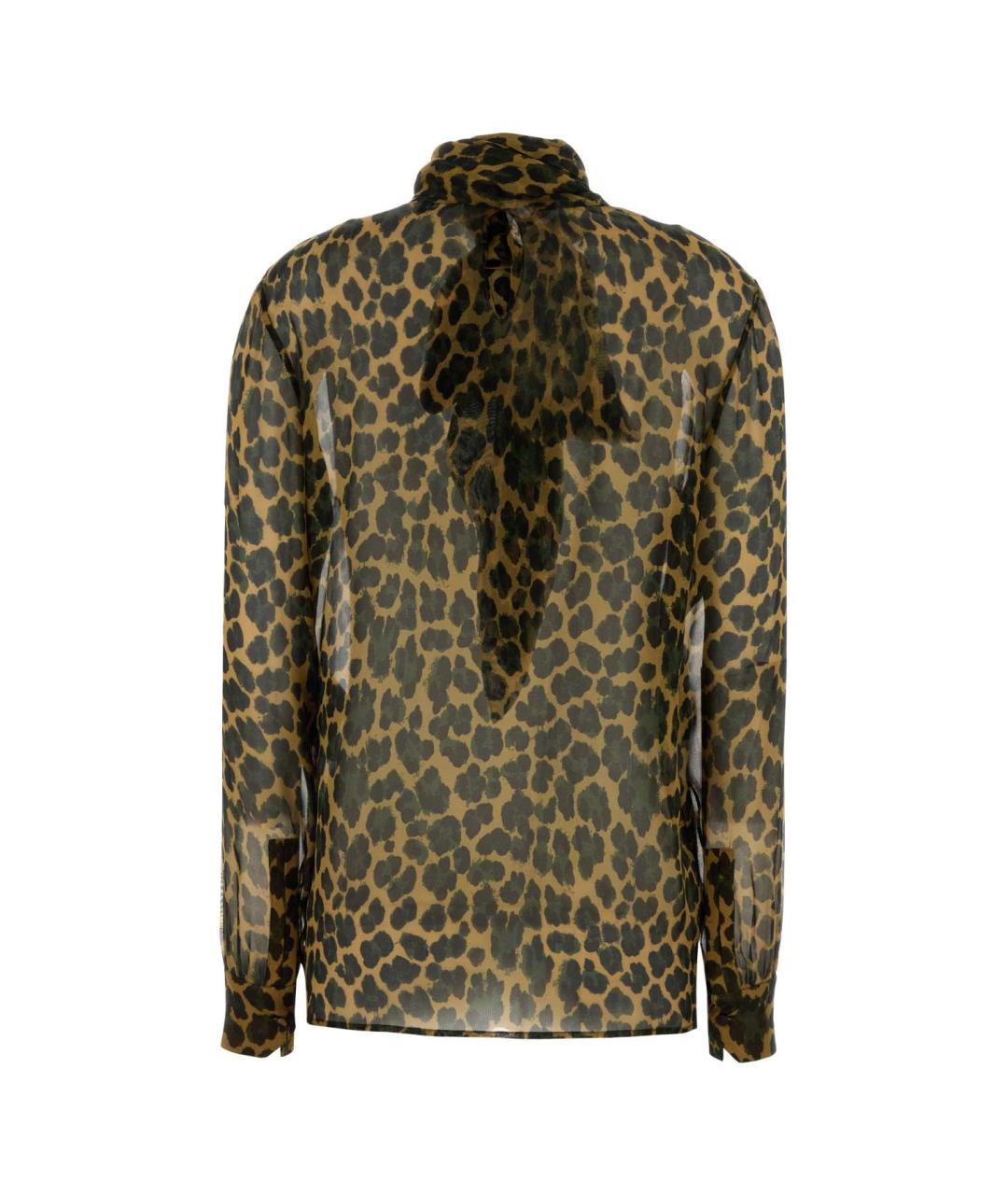 SAINT LAURENT Мульти шелковая блузы, фото 2