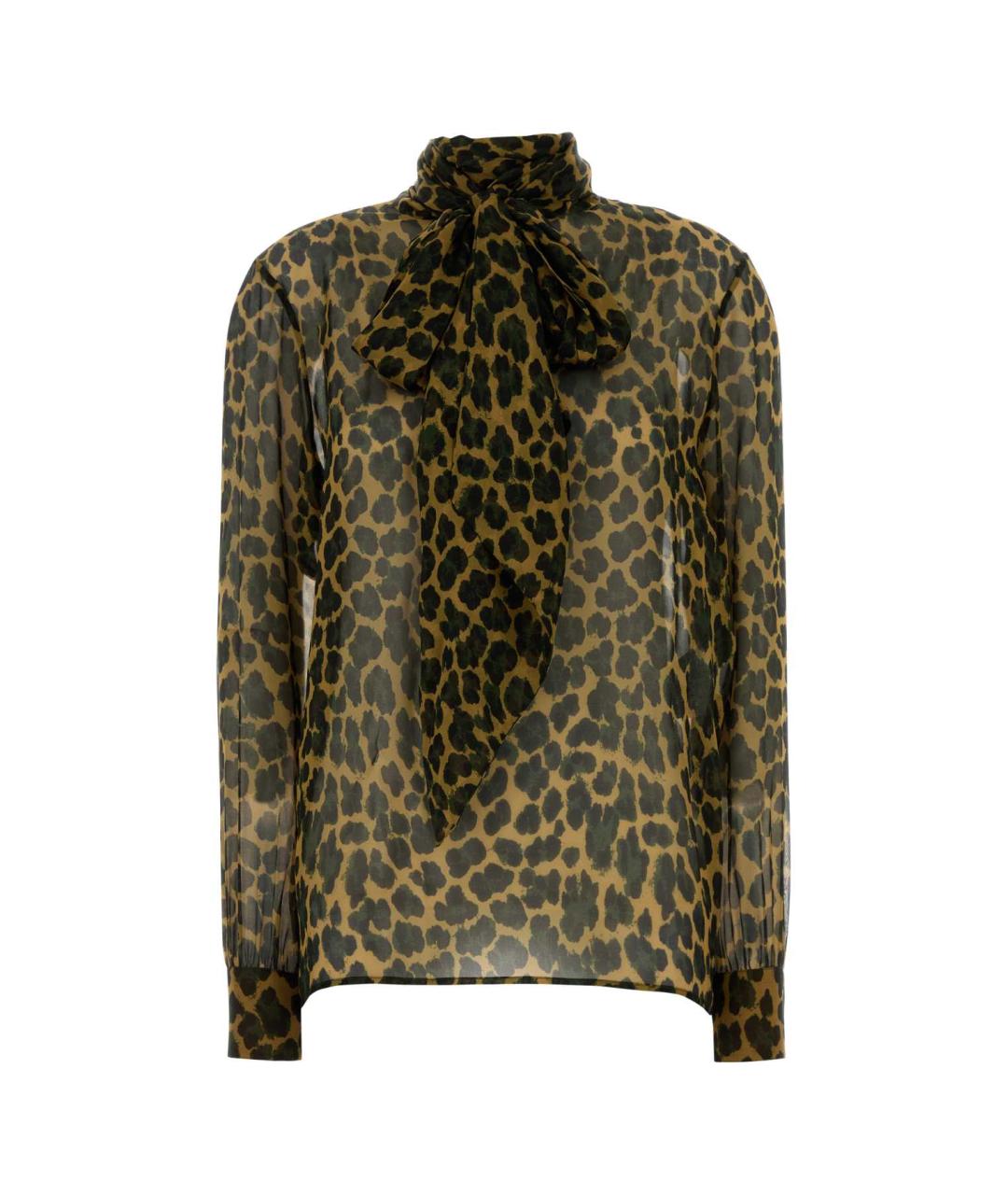 SAINT LAURENT Мульти шелковая блузы, фото 1