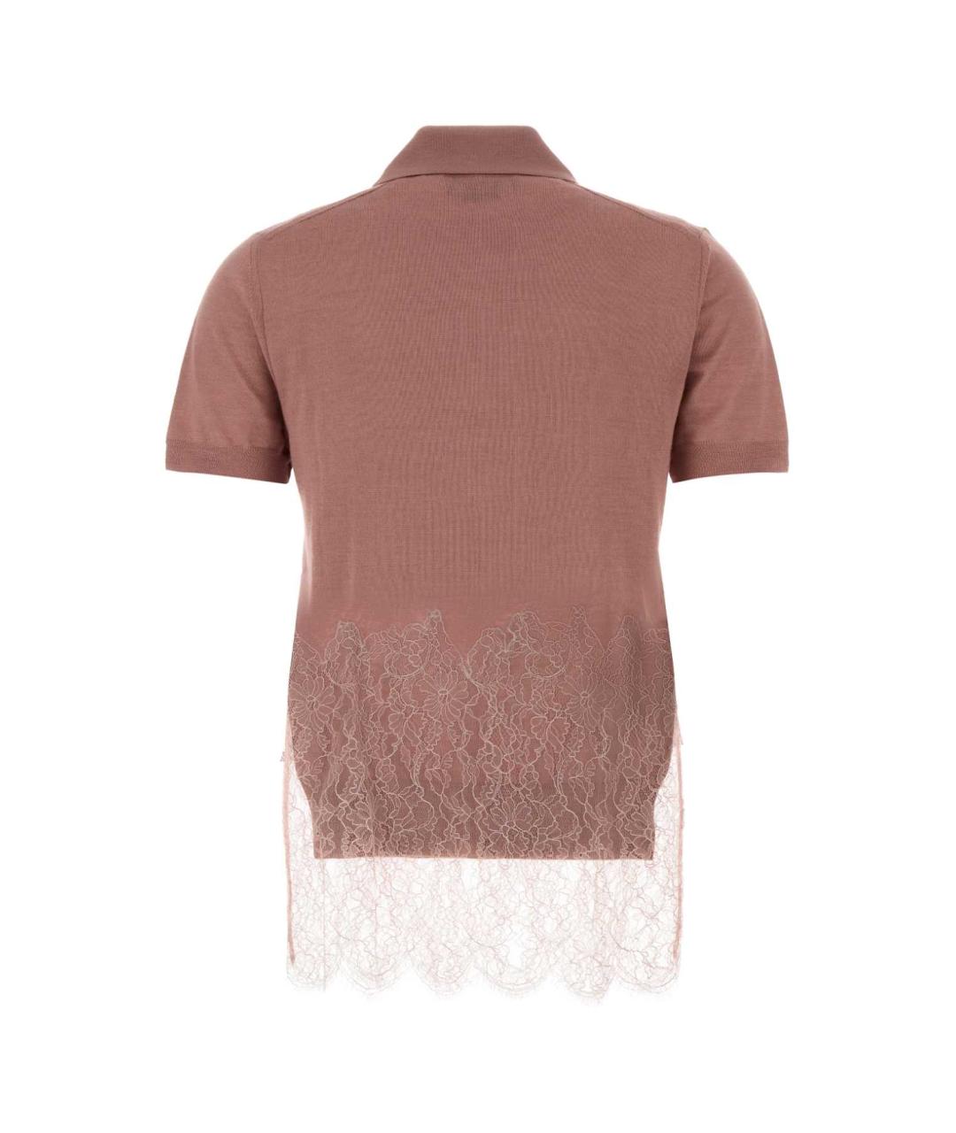 FENDI Розовая кашемировая футболка, фото 2