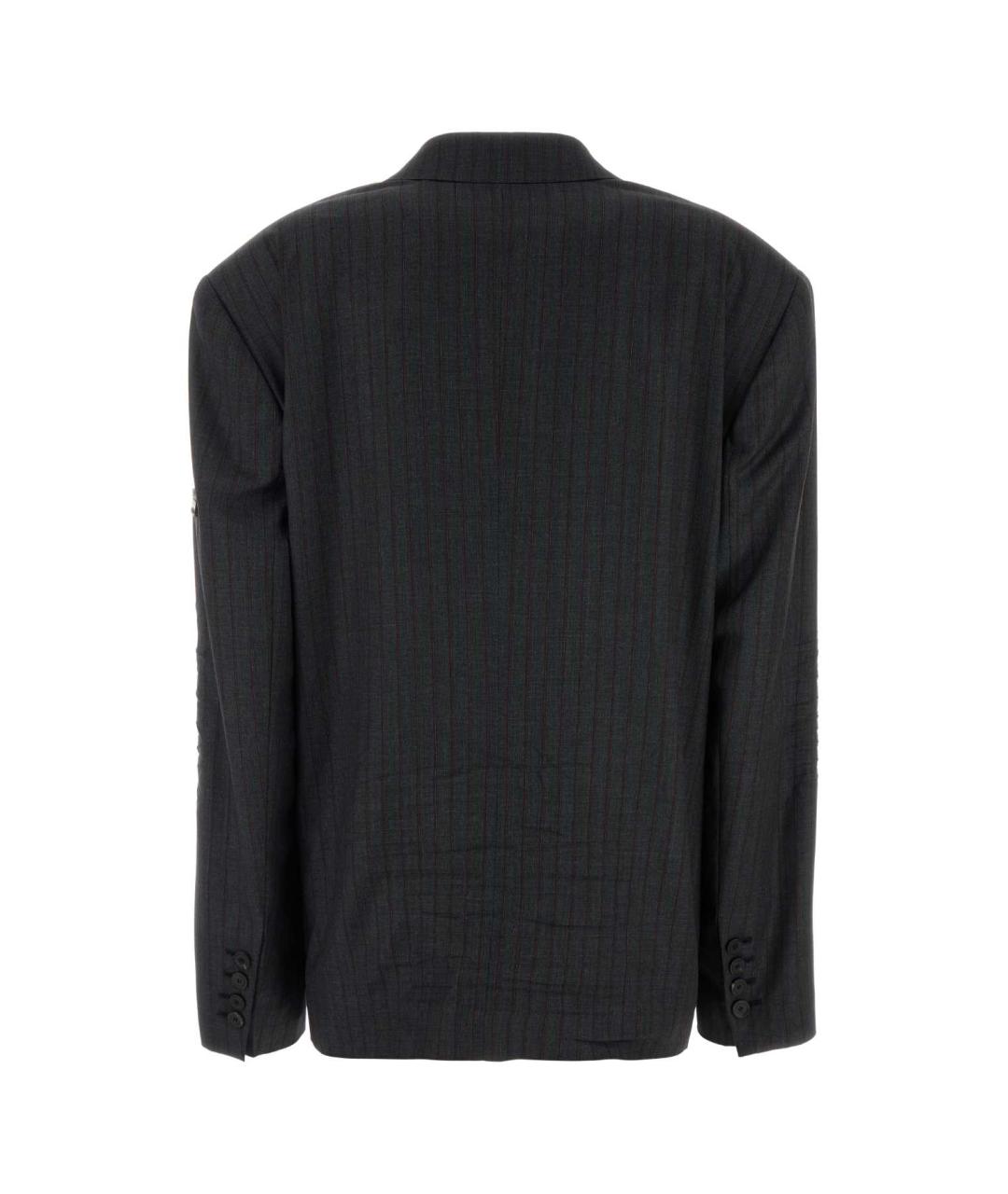 BALENCIAGA Серый шерстяной жакет/пиджак, фото 2