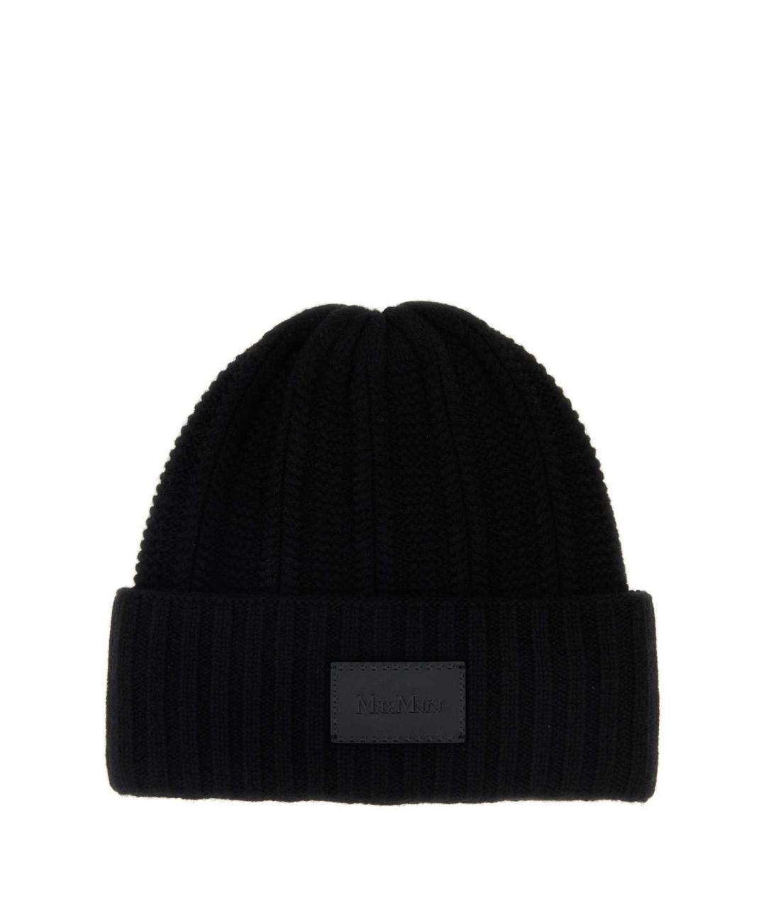 MAX MARA Черная кашемировая шапка, фото 1