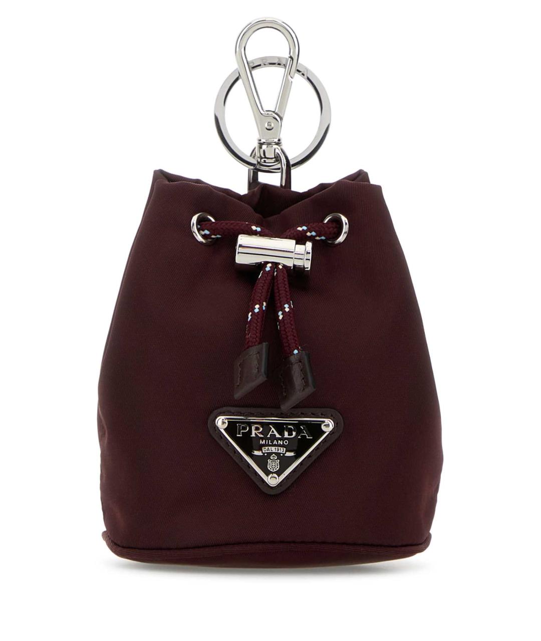 PRADA Бордовый брелок, фото 1