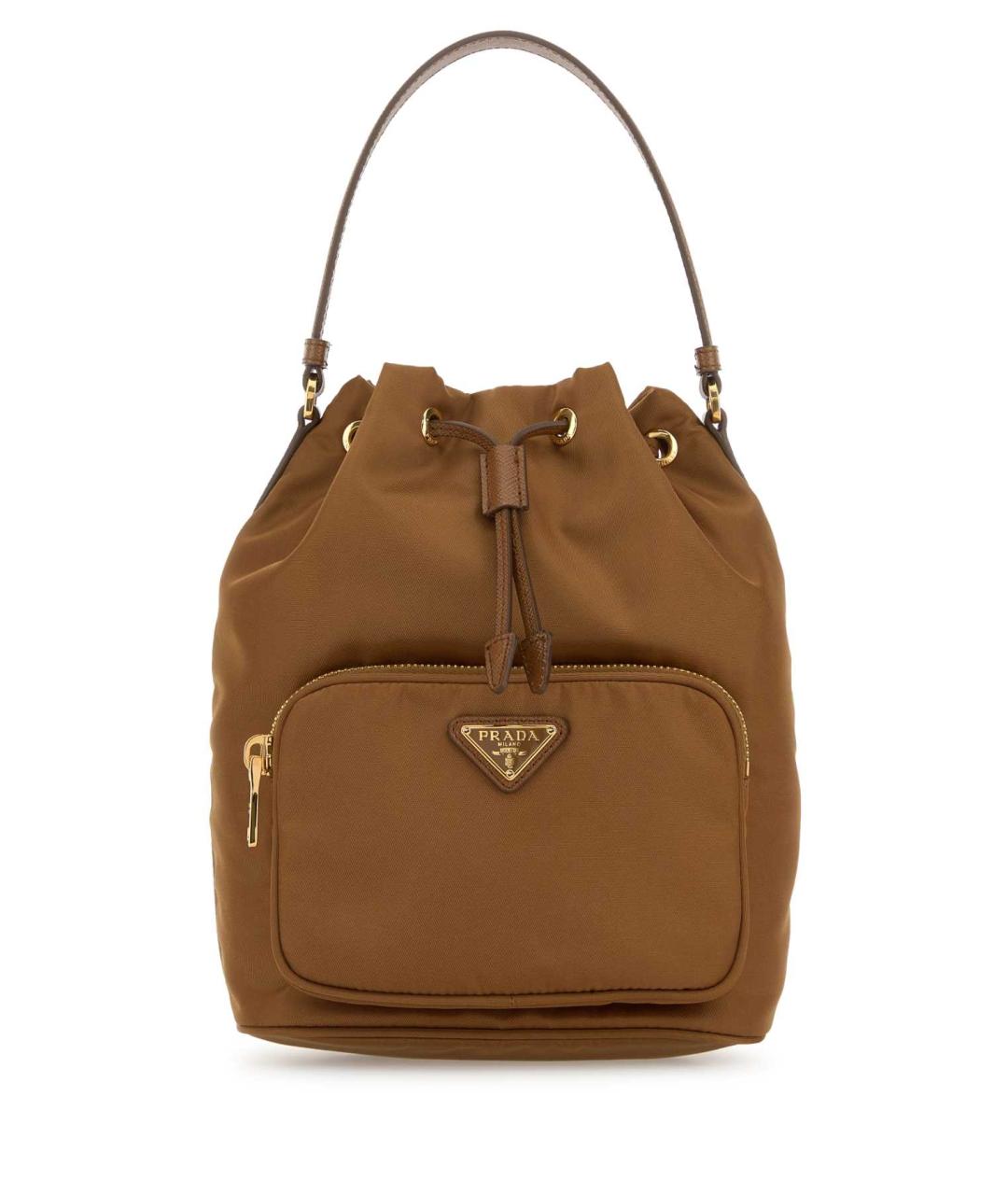 PRADA Бежевая синтетическая сумка через плечо, фото 1