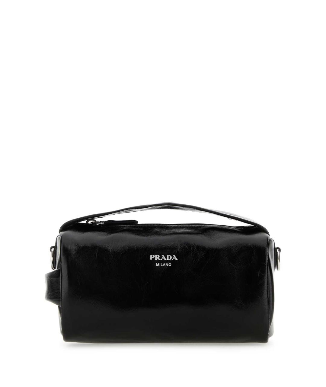 PRADA Черная кожаная сумка на плечо, фото 1