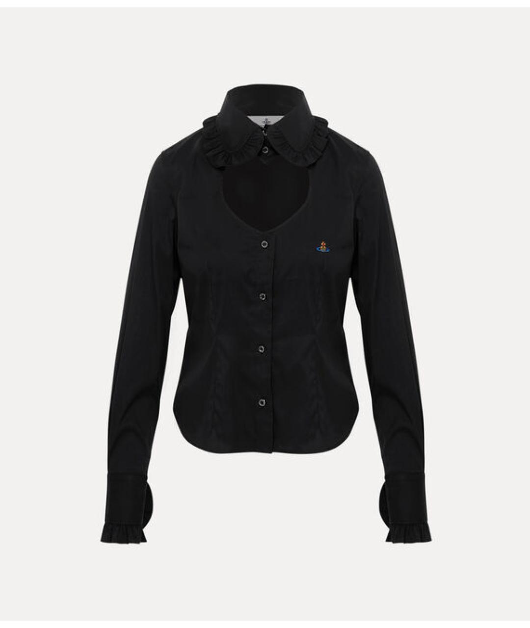 VIVIENNE WESTWOOD Черная хлопковая рубашка, фото 5