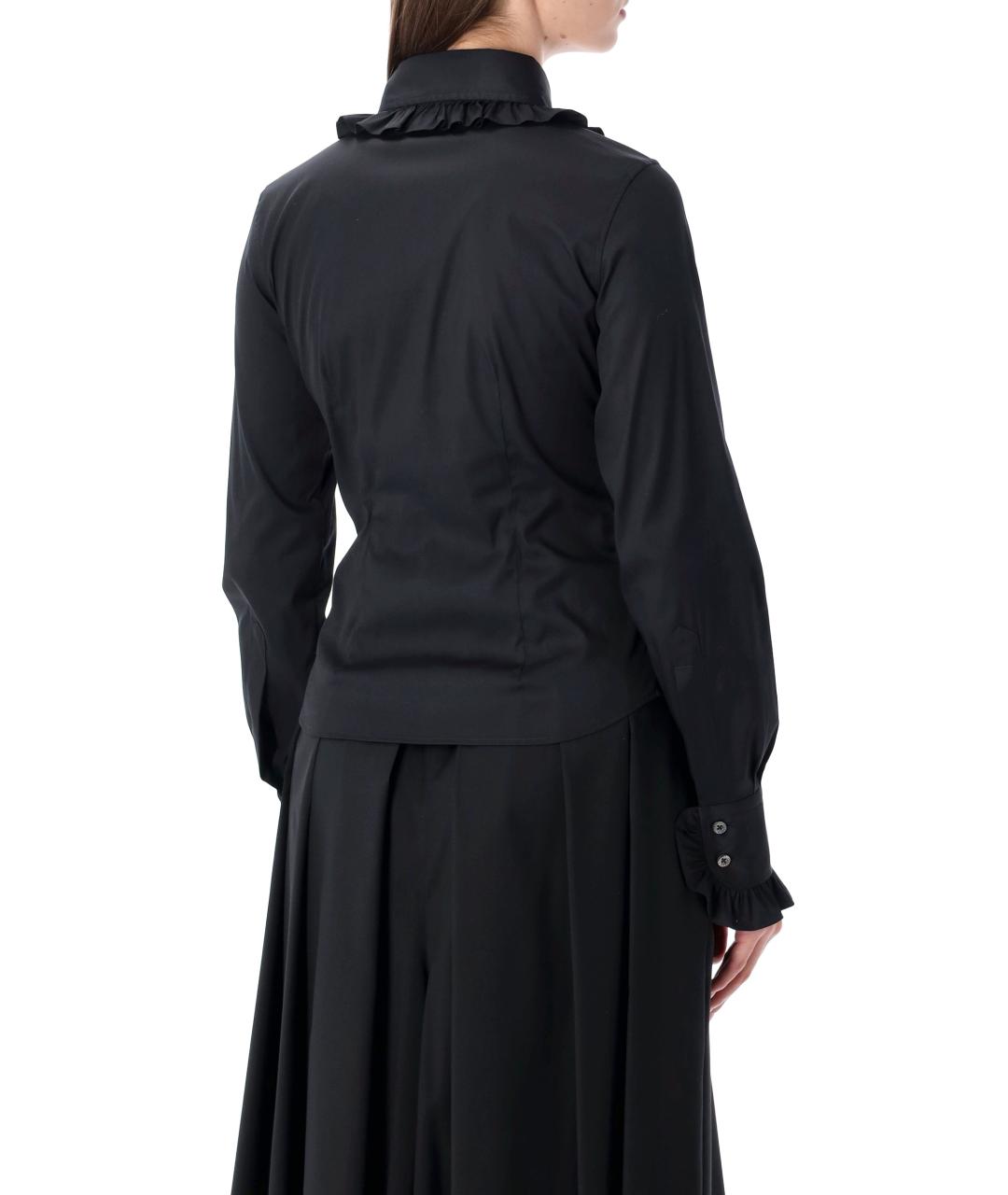 VIVIENNE WESTWOOD Черная хлопковая рубашка, фото 3
