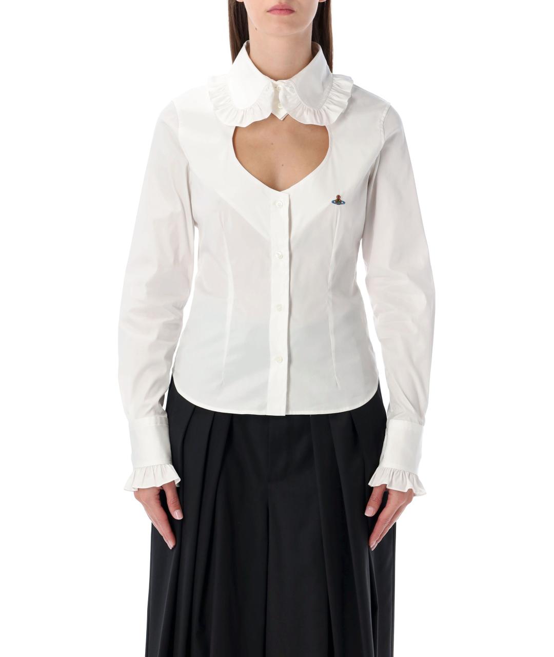 VIVIENNE WESTWOOD Белая хлопковая рубашка, фото 2