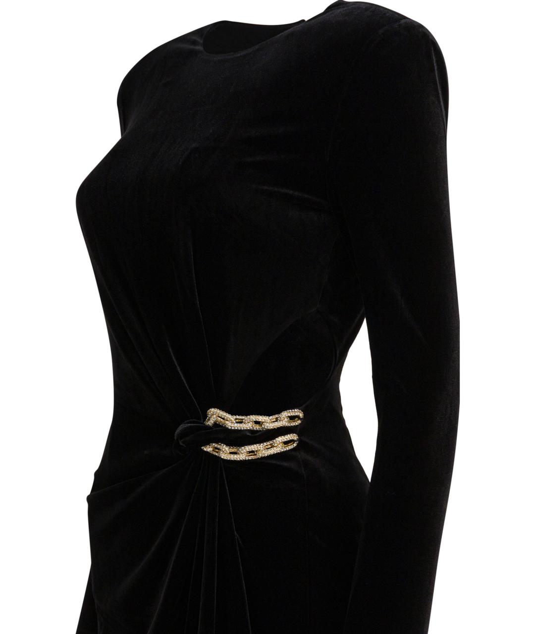 SELF-PORTRAIT Черное полиэстеровое вечернее платье, фото 4
