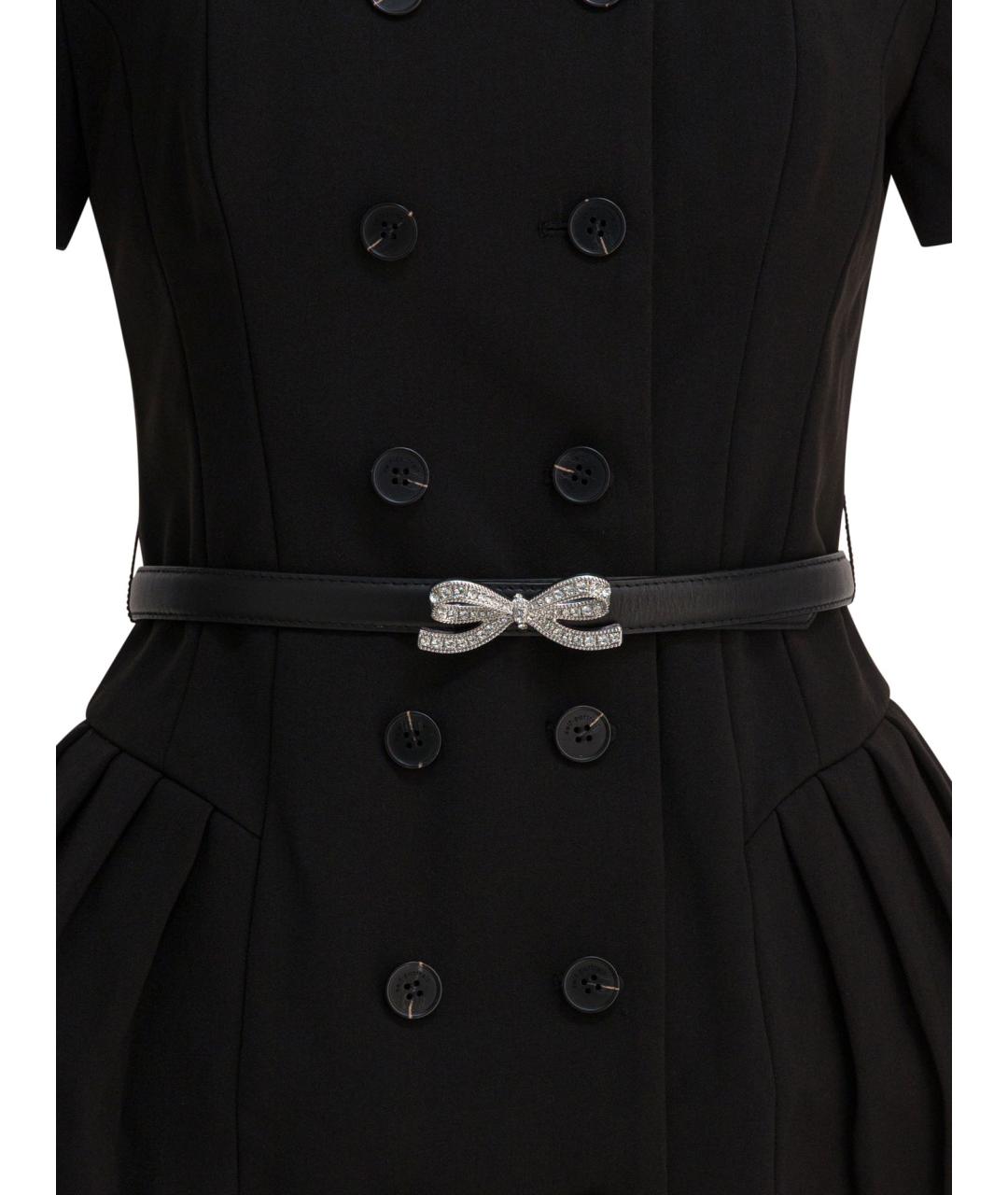 SELF-PORTRAIT Черное полиэстеровое повседневное платье, фото 3