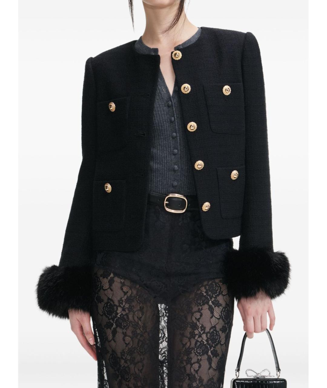 SELF-PORTRAIT Черный жакет/пиджак, фото 5