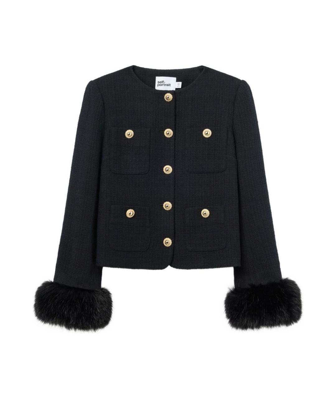 SELF-PORTRAIT Черный жакет/пиджак, фото 1