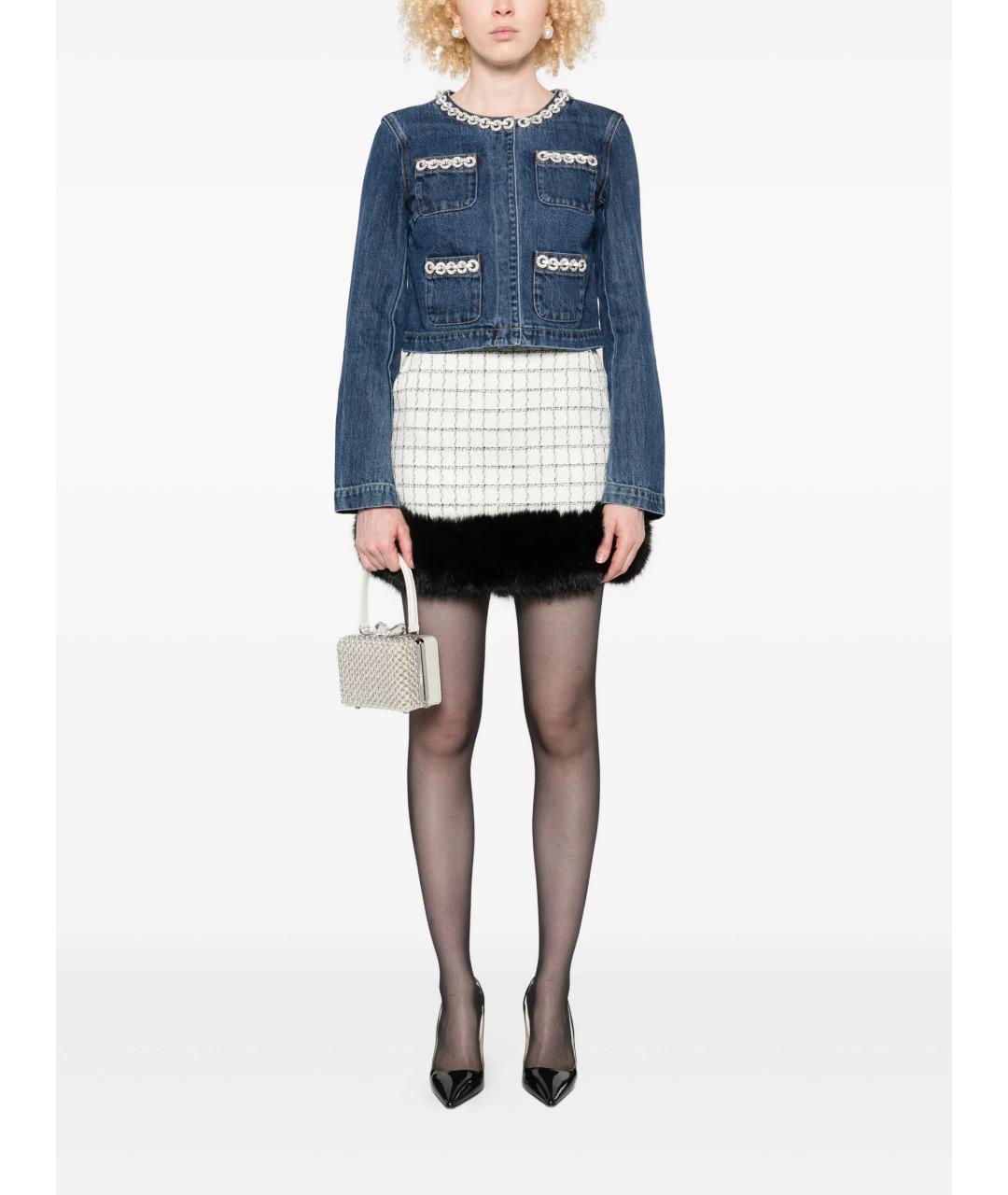 SELF-PORTRAIT Синяя хлопковая куртка, фото 2