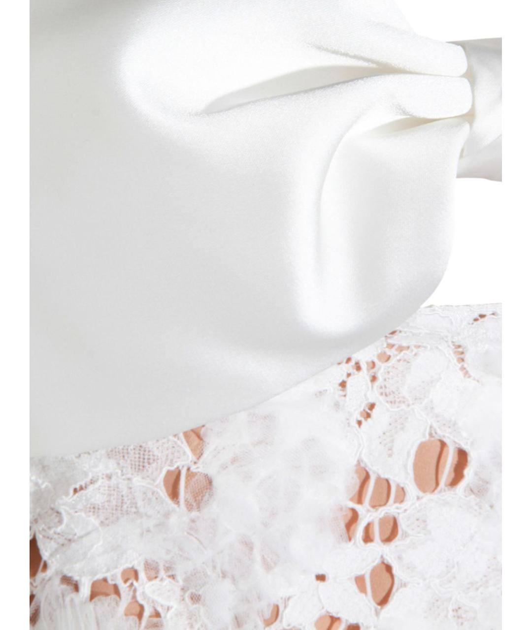 SELF-PORTRAIT Белое полиамидовое повседневное платье, фото 4