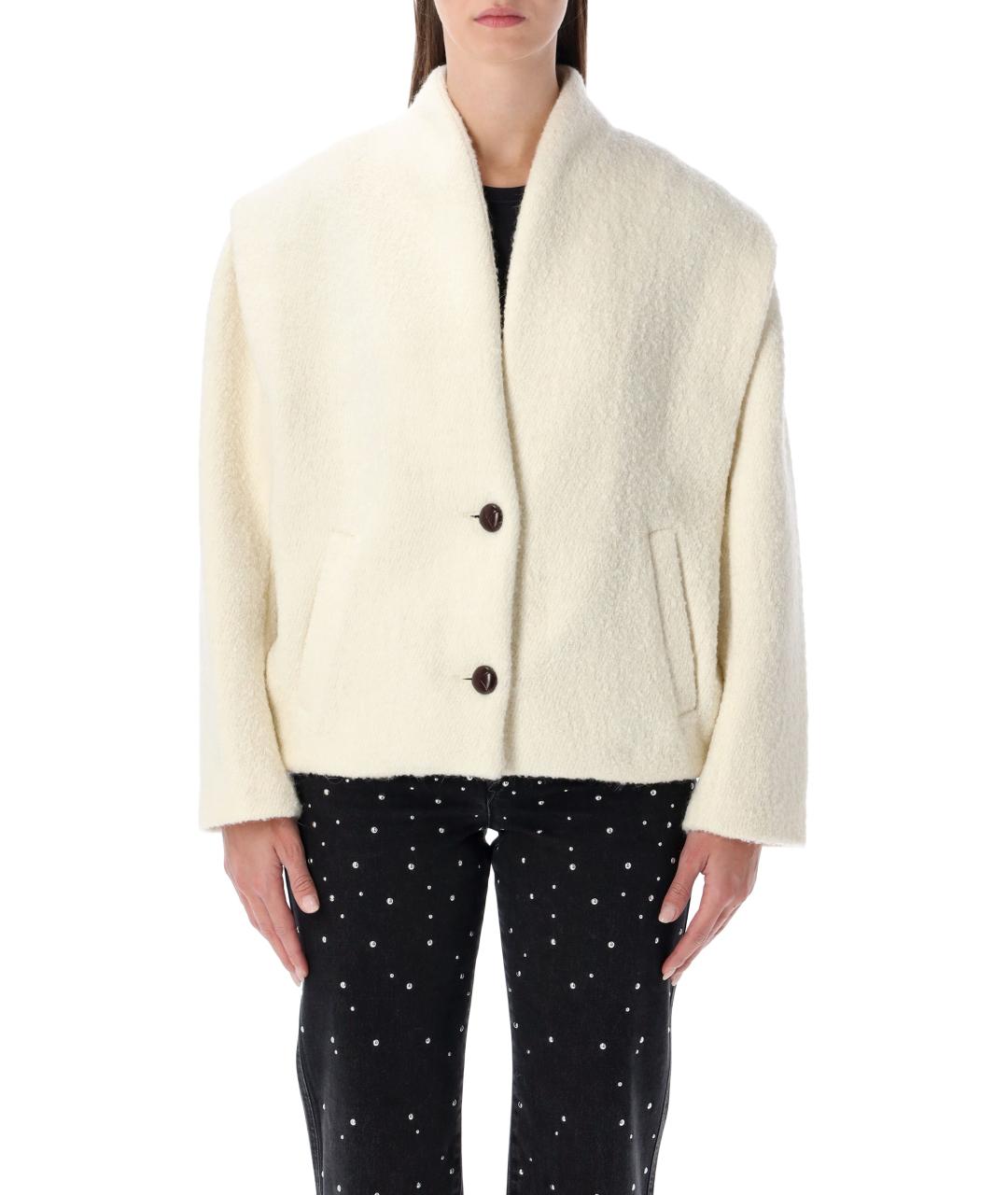 ISABEL MARANT Бежевая шерстяная куртка, фото 2