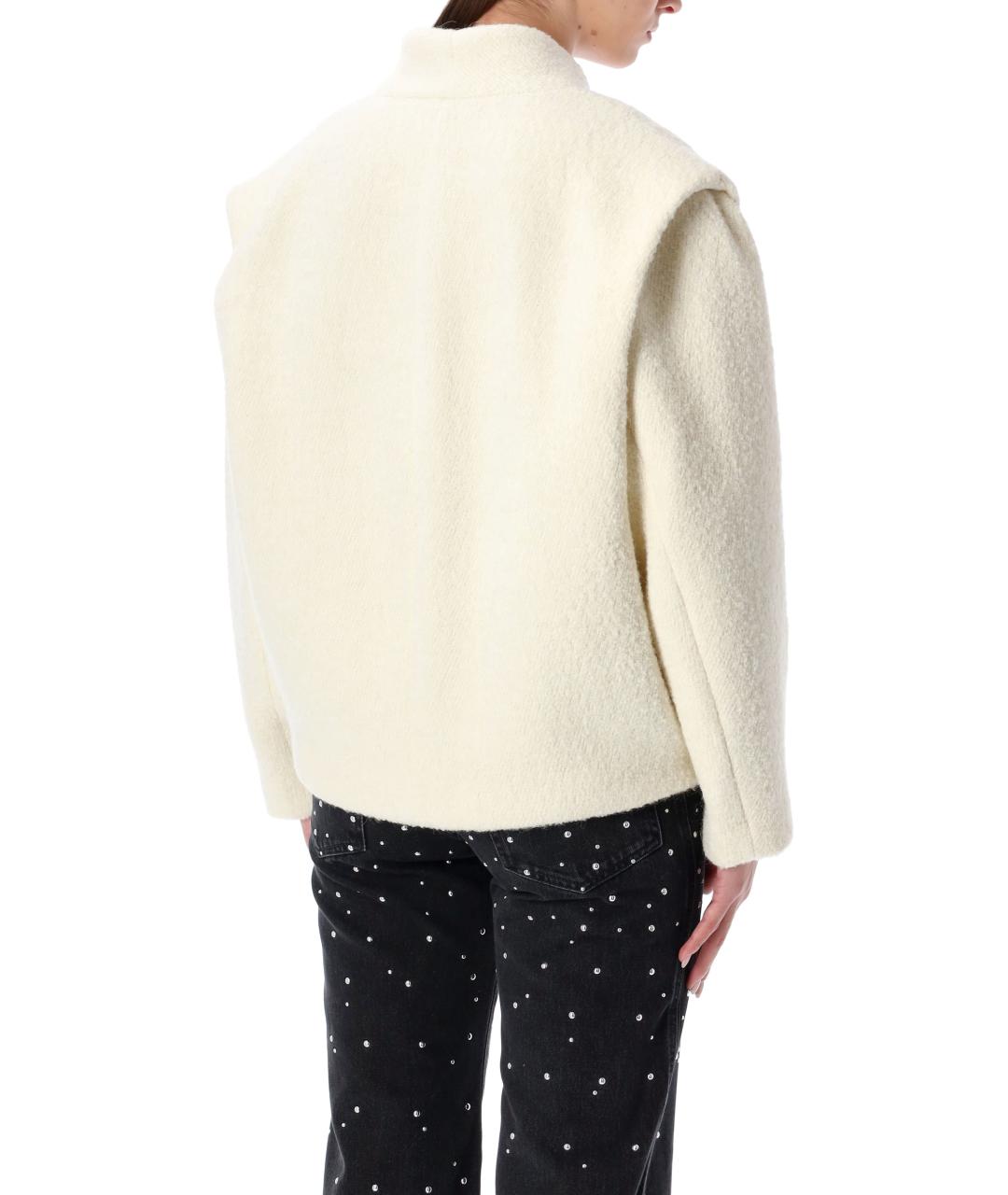 ISABEL MARANT Бежевая шерстяная куртка, фото 3