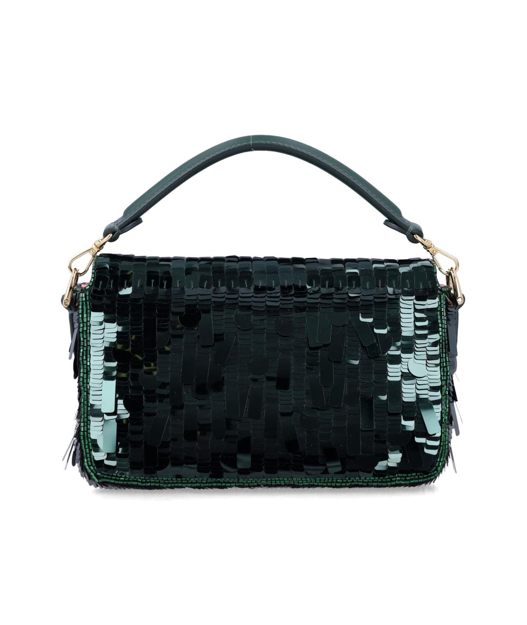 FENDI Зеленая сумка с короткими ручками, фото 3