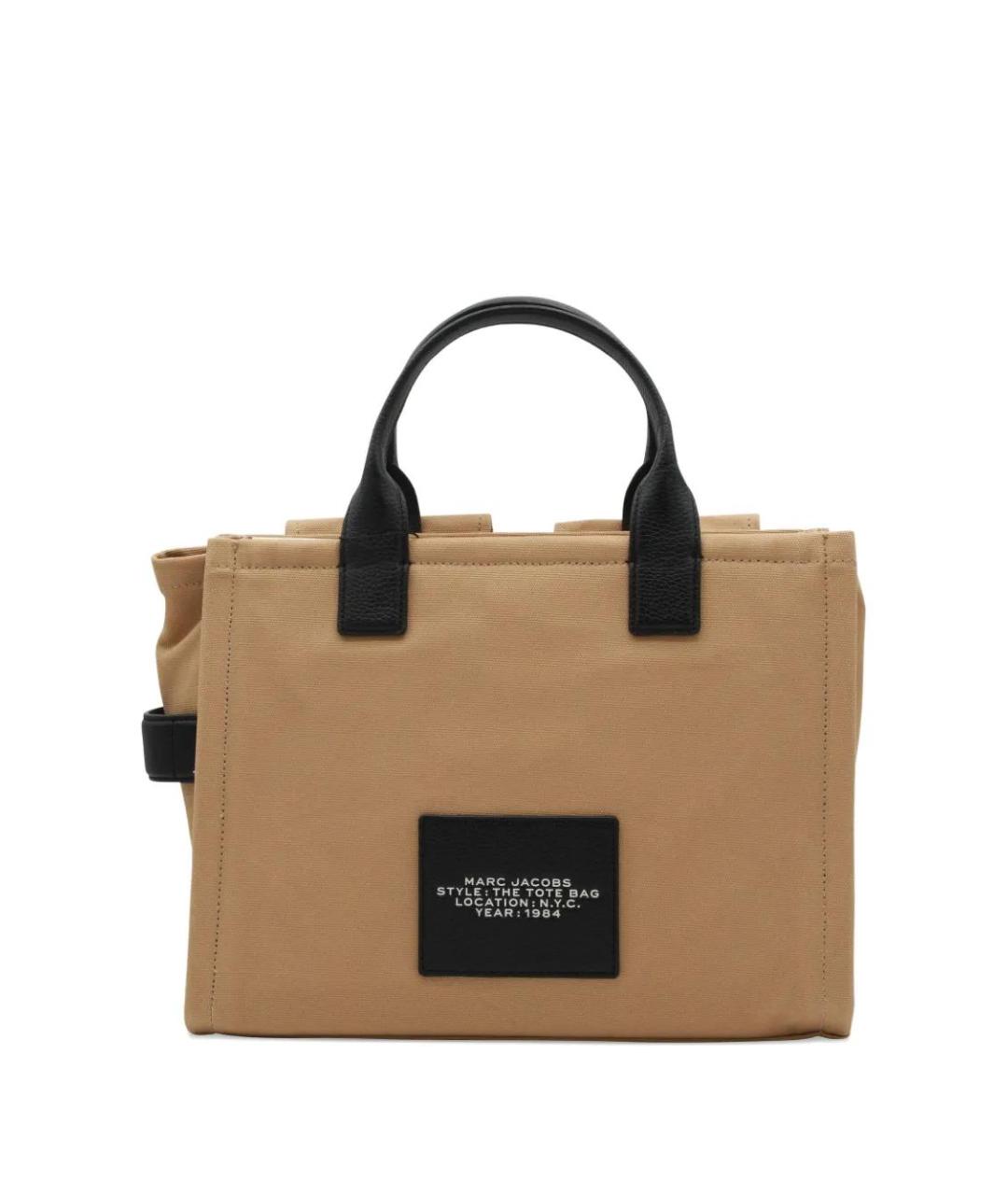 MARC JACOBS Бежевая хлопковая сумка тоут, фото 2