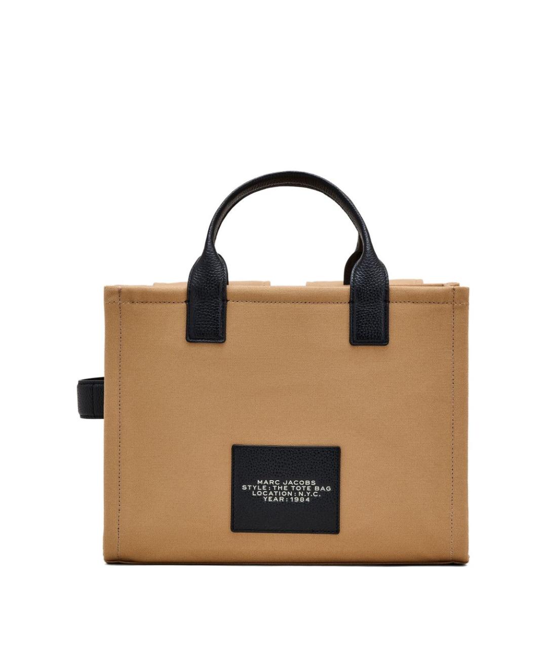 MARC JACOBS Бежевая хлопковая сумка тоут, фото 5