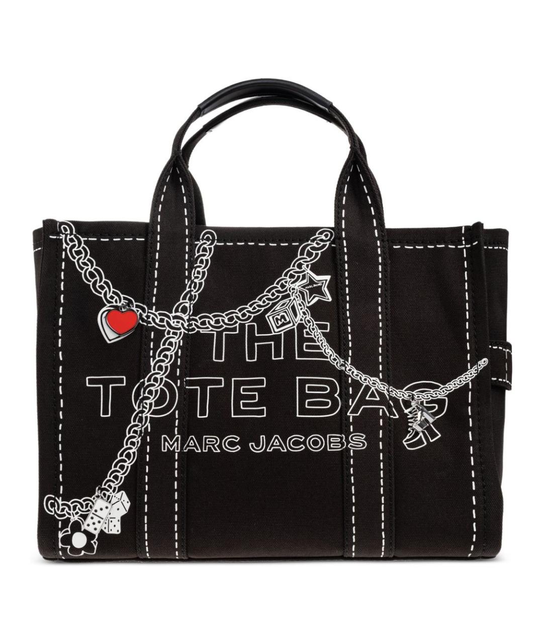 MARC JACOBS Черная хлопковая сумка тоут, фото 1