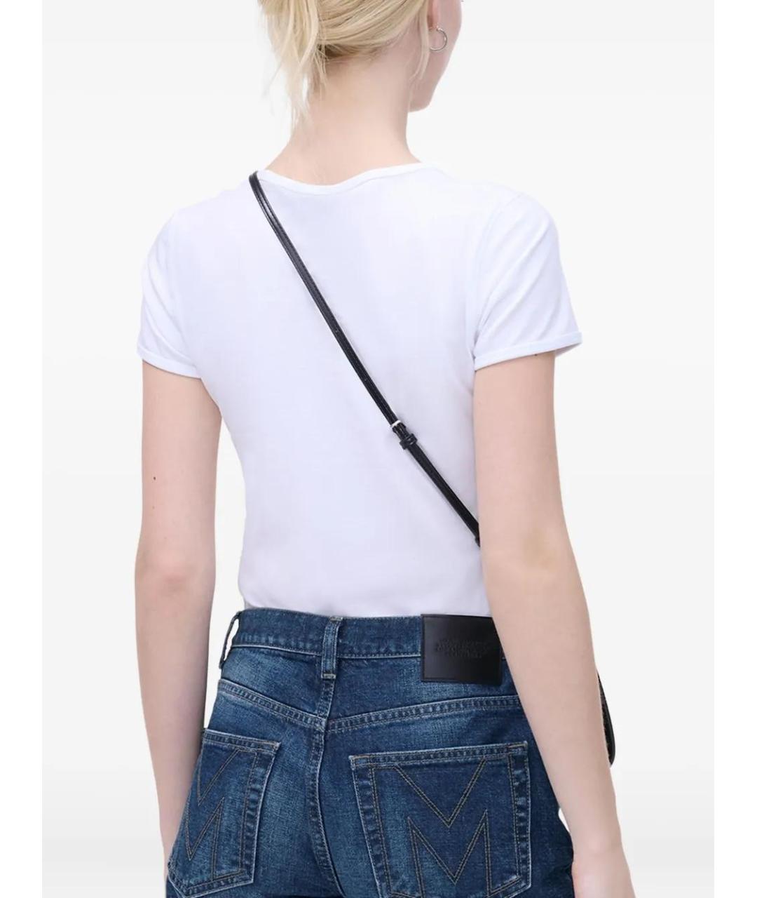 MARC JACOBS Черная кожаная сумка через плечо, фото 3