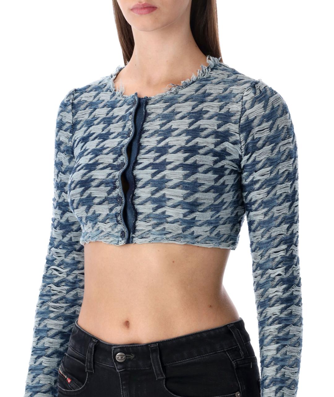 DIESEL Синий хлопковый кардиган, фото 3