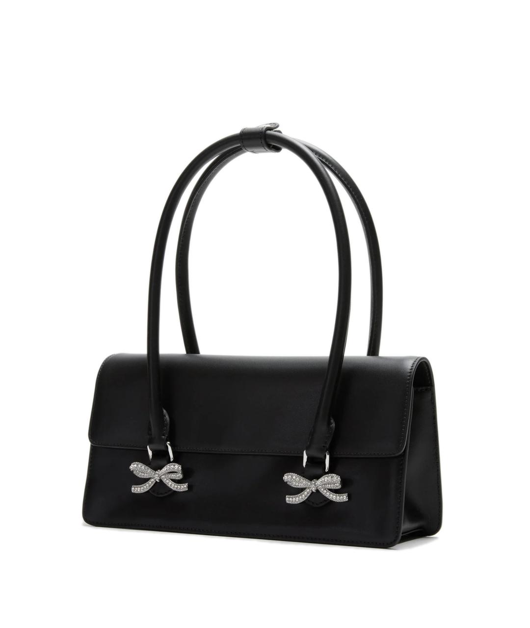 SELF-PORTRAIT Черная кожаная сумка через плечо, фото 2